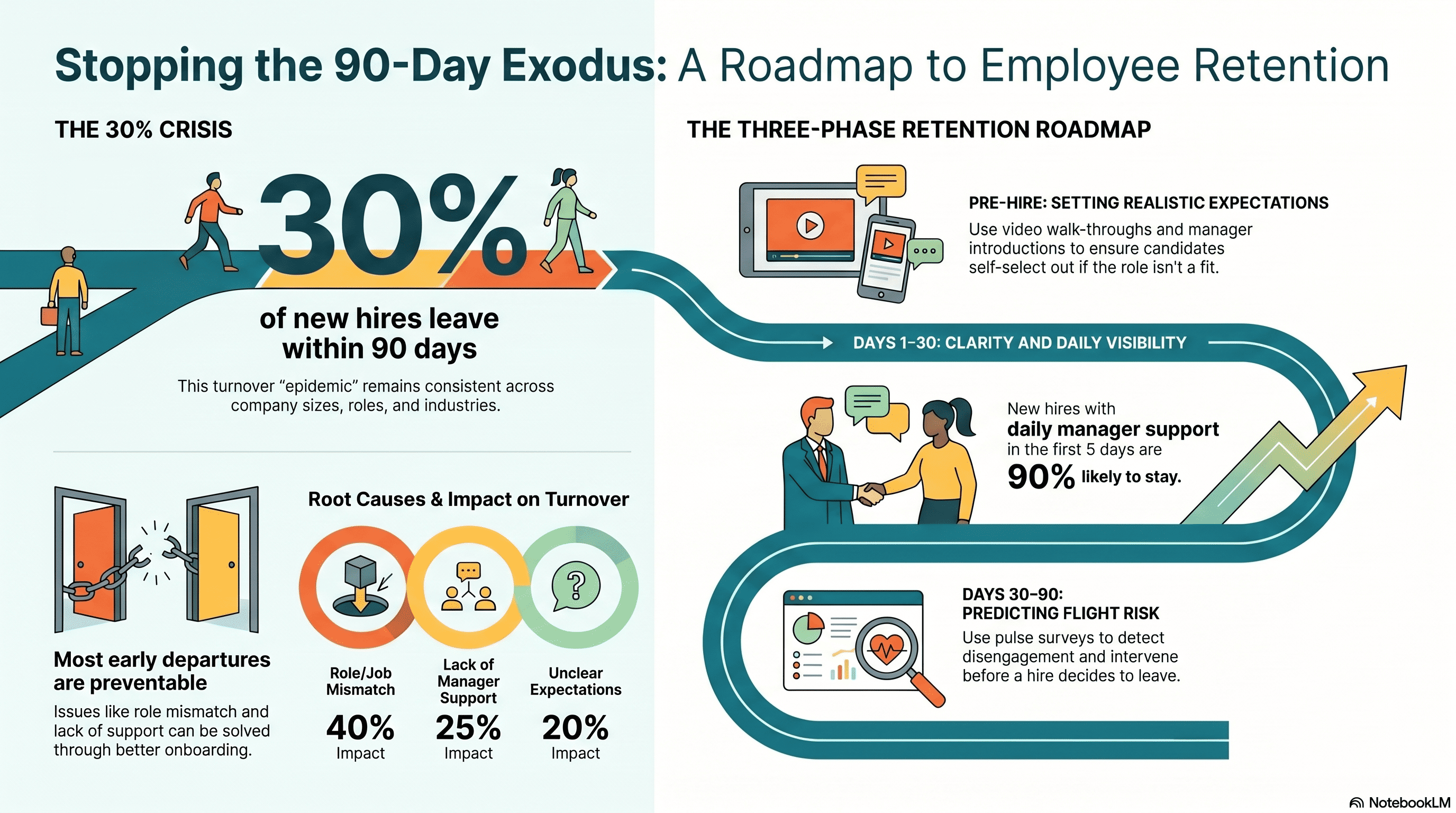 Nearly 30% of New Employees Leave in the First 90 Days: Here's How to Fix It