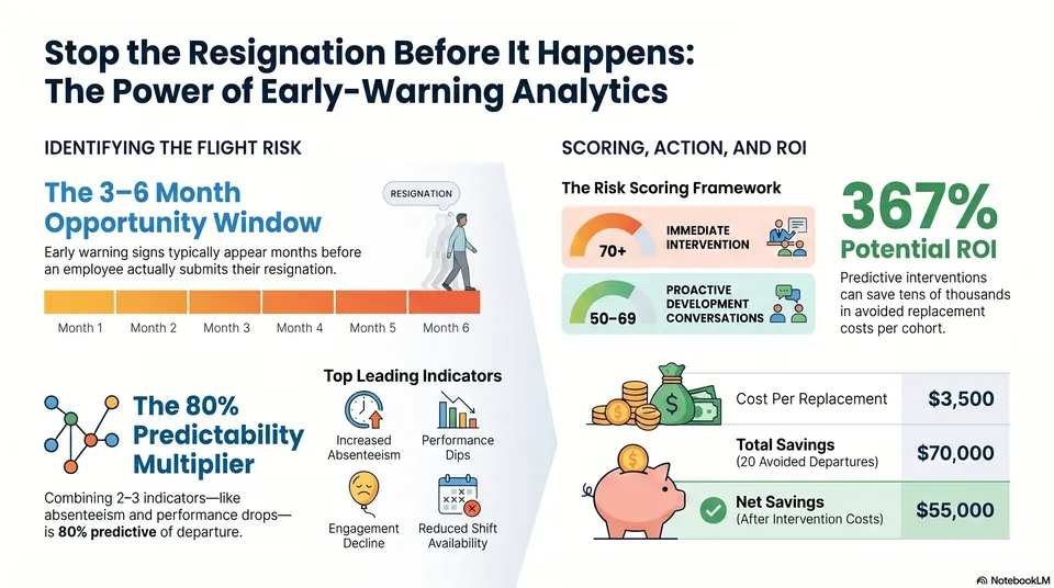 Predict Who Will Quit Before They Do Early-Warning Analytics for Frontline Retention