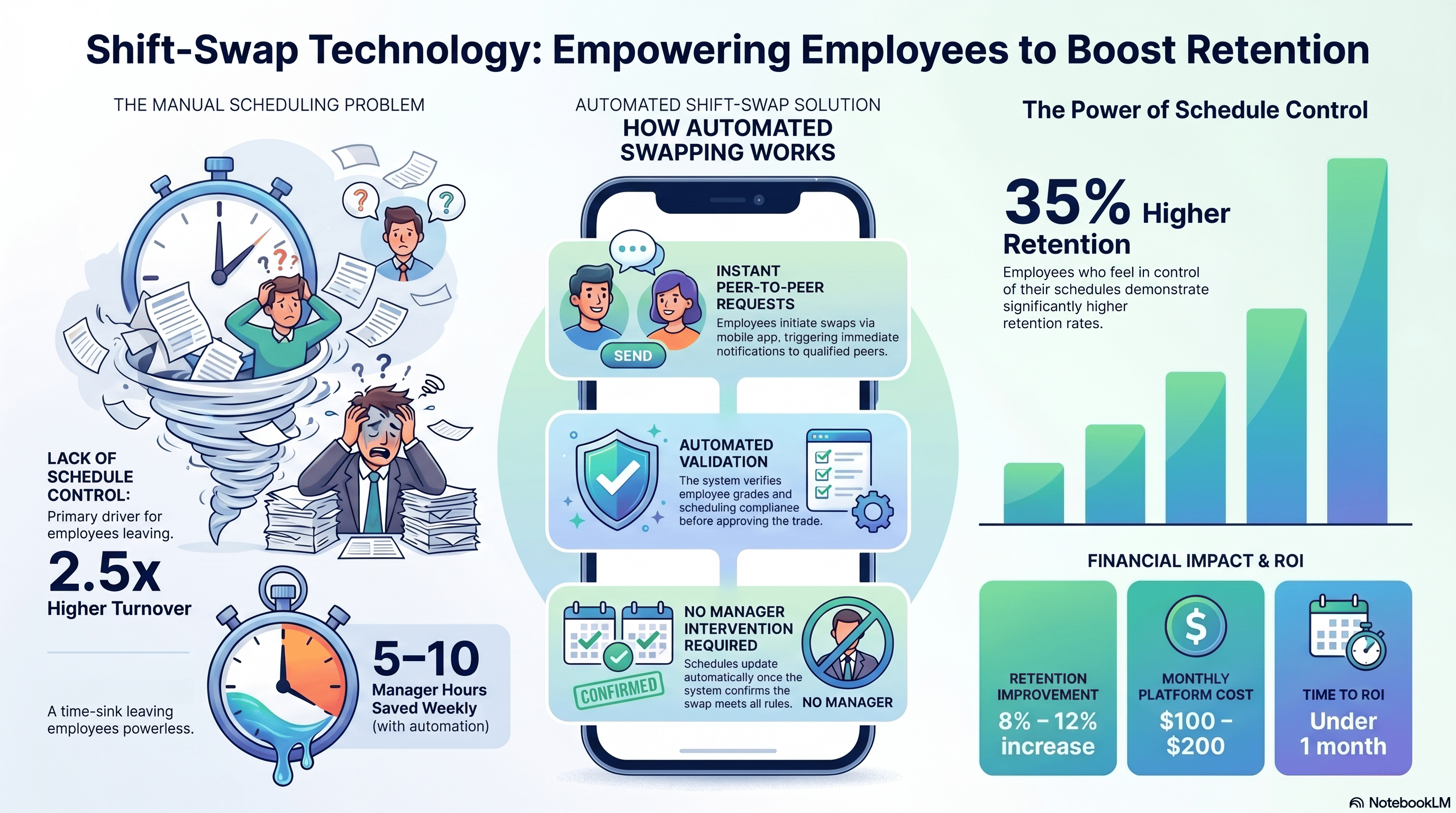 Shift-Swap Technology Give Your Employees Control and Watch Retention Climb