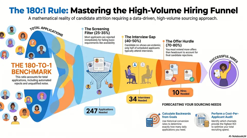Why You Need 180 Applicants to Make One Great Hire