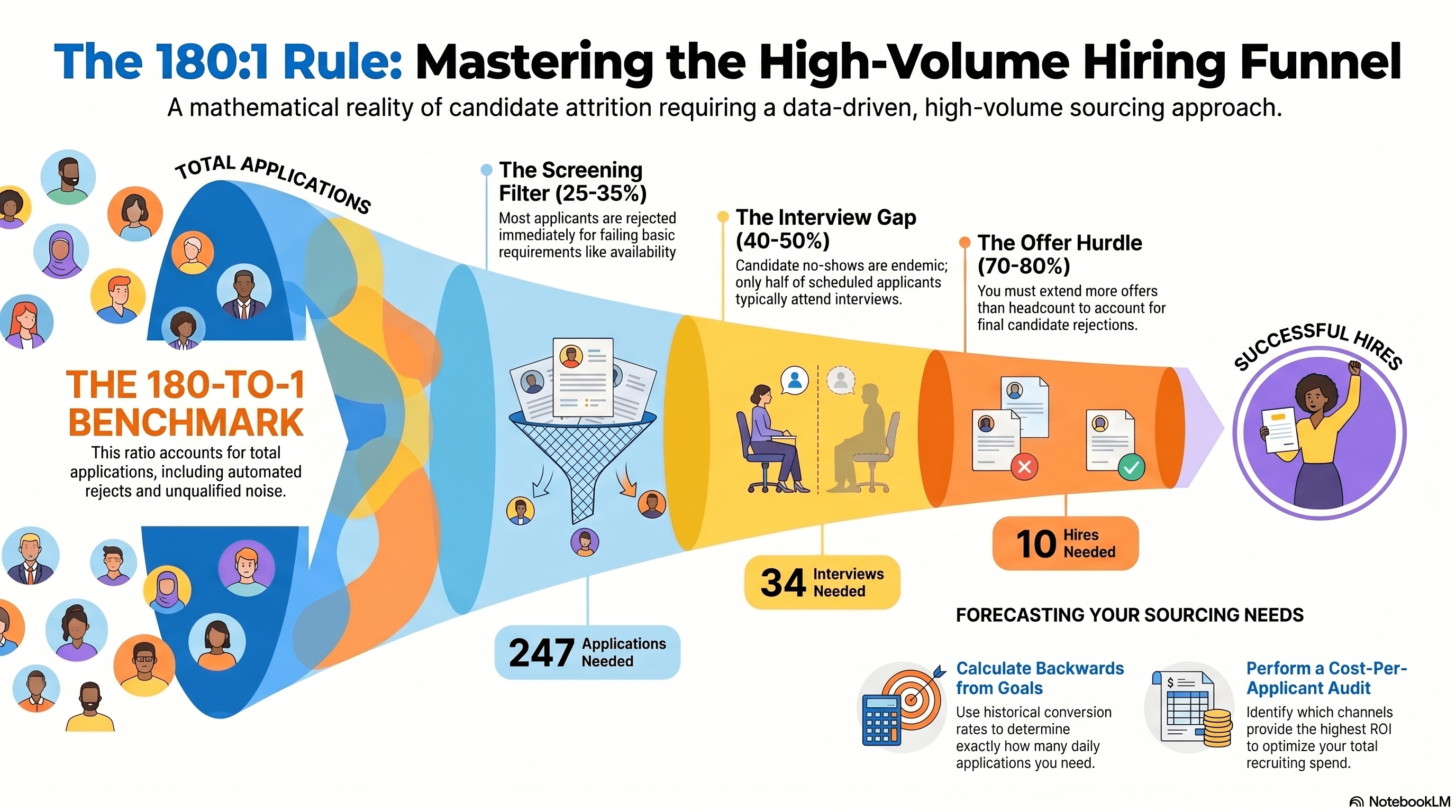 Why You Need 180 Applicants to Make One Great Hire