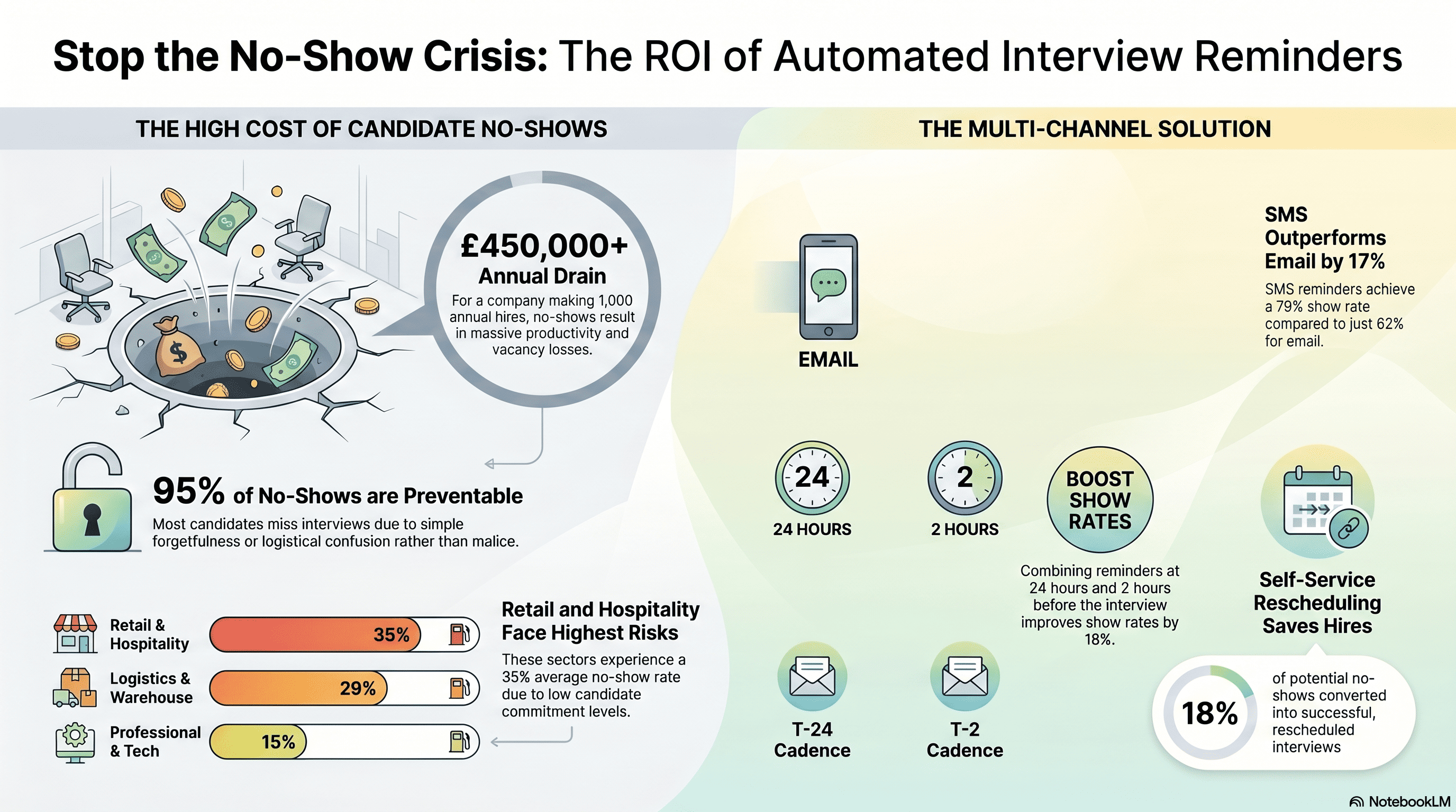 Automated Interview Reminders: The Simplest Way to Cut No-Shows by 60%