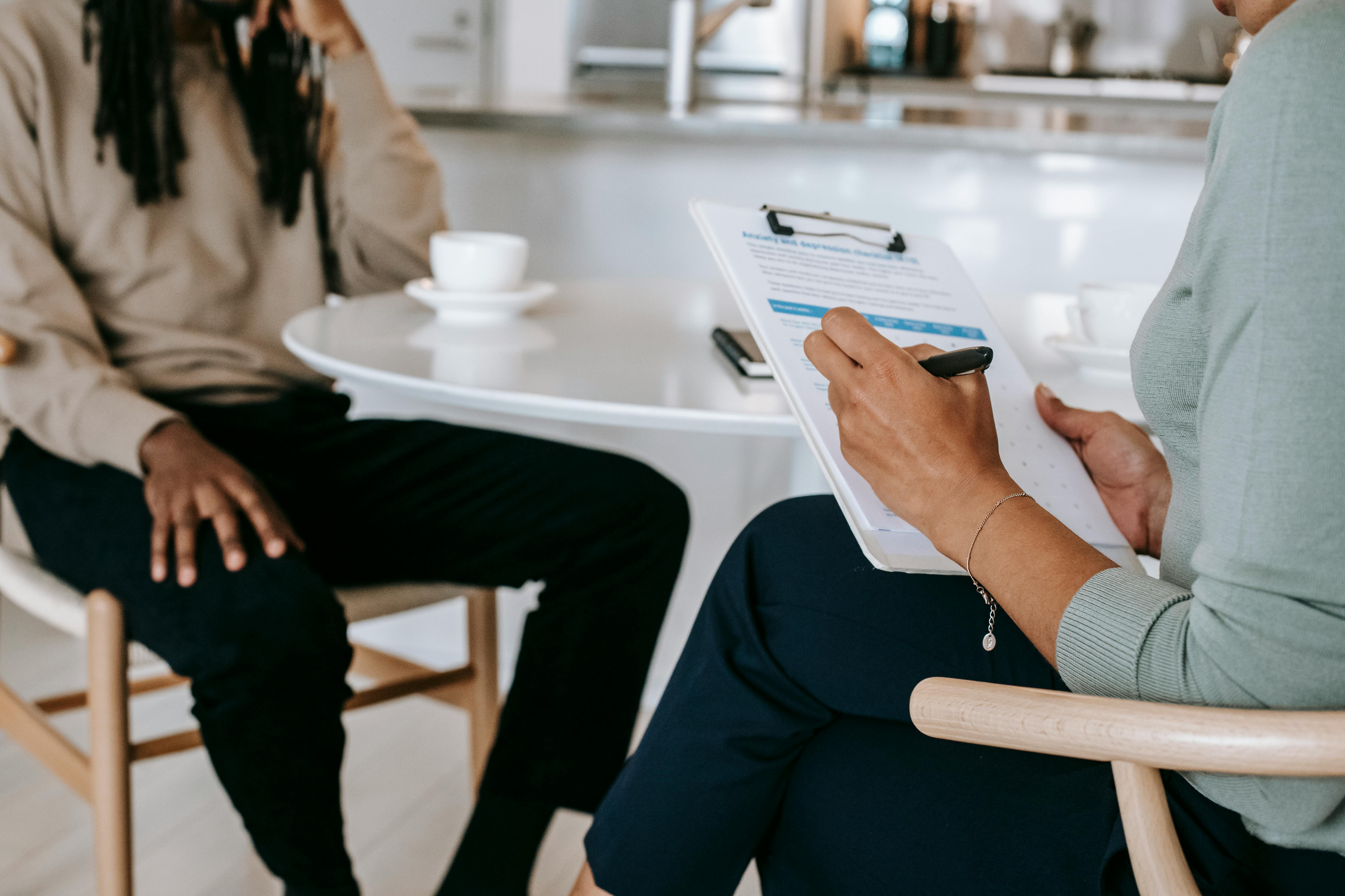 an interviewer working for high-volume hiring with AI