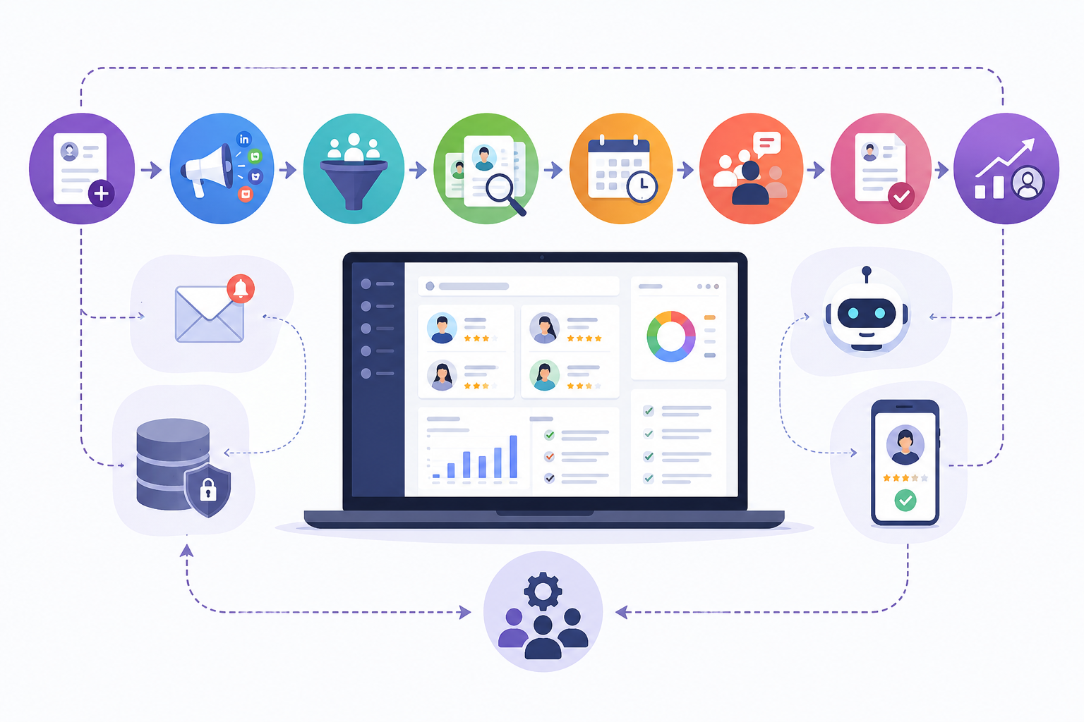 End-to-End Workflow Design Using a Recruitment Automation Platform