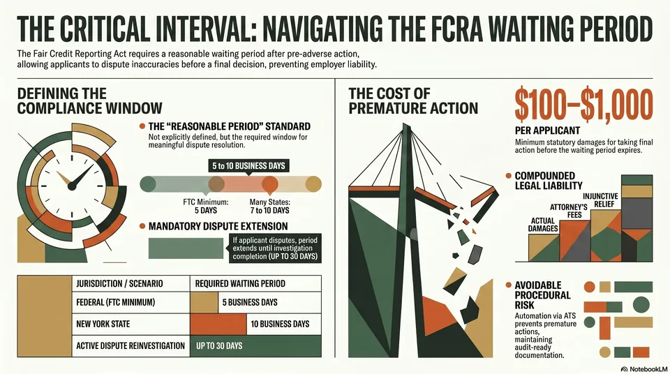 Infographic: The FCRA Waiting Period: Managing the Critical Interval Between Pre-Adverse and Final Action