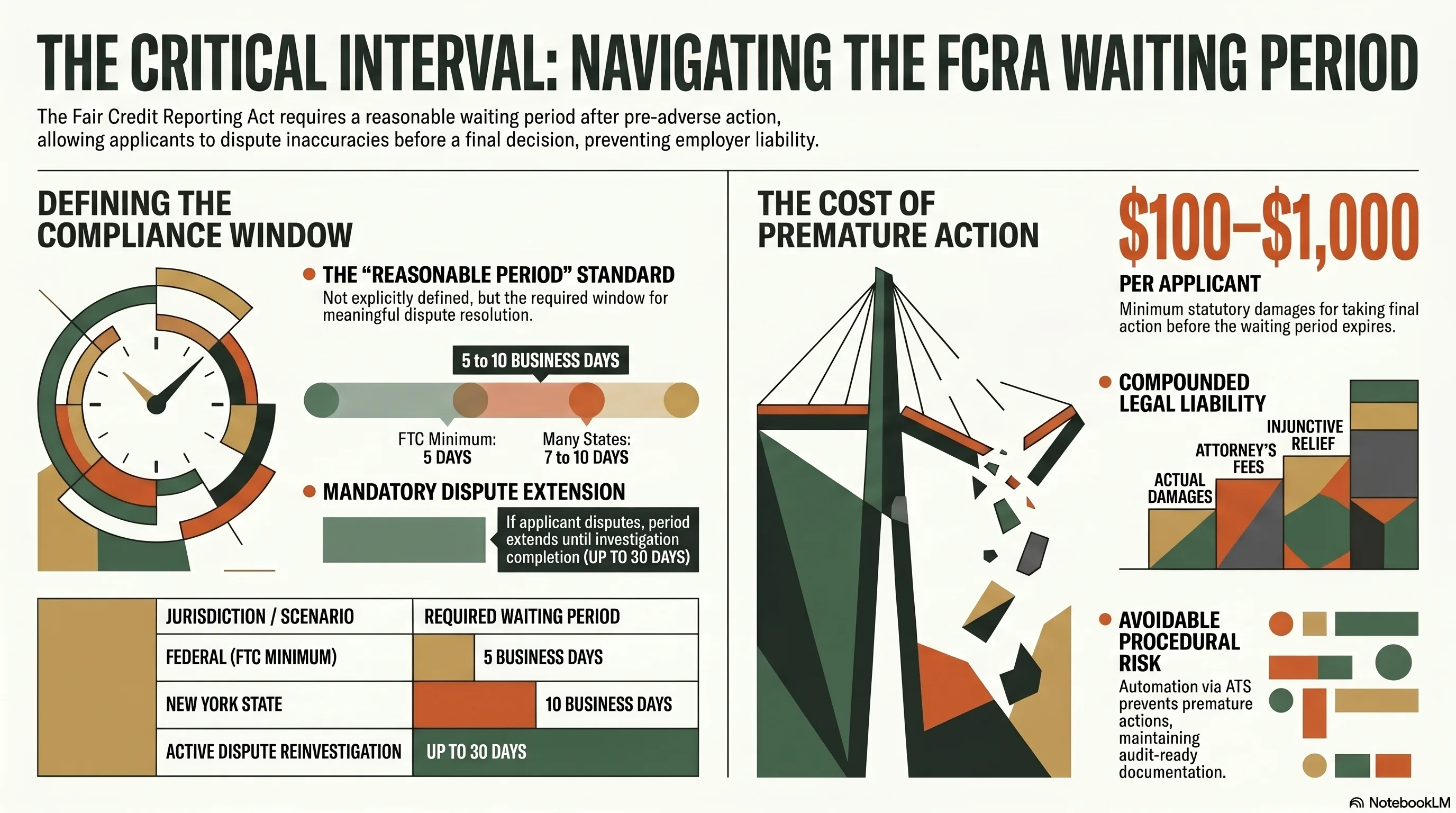 Infographic: The FCRA Waiting Period: Managing the Critical Interval Between Pre-Adverse and Final Action
