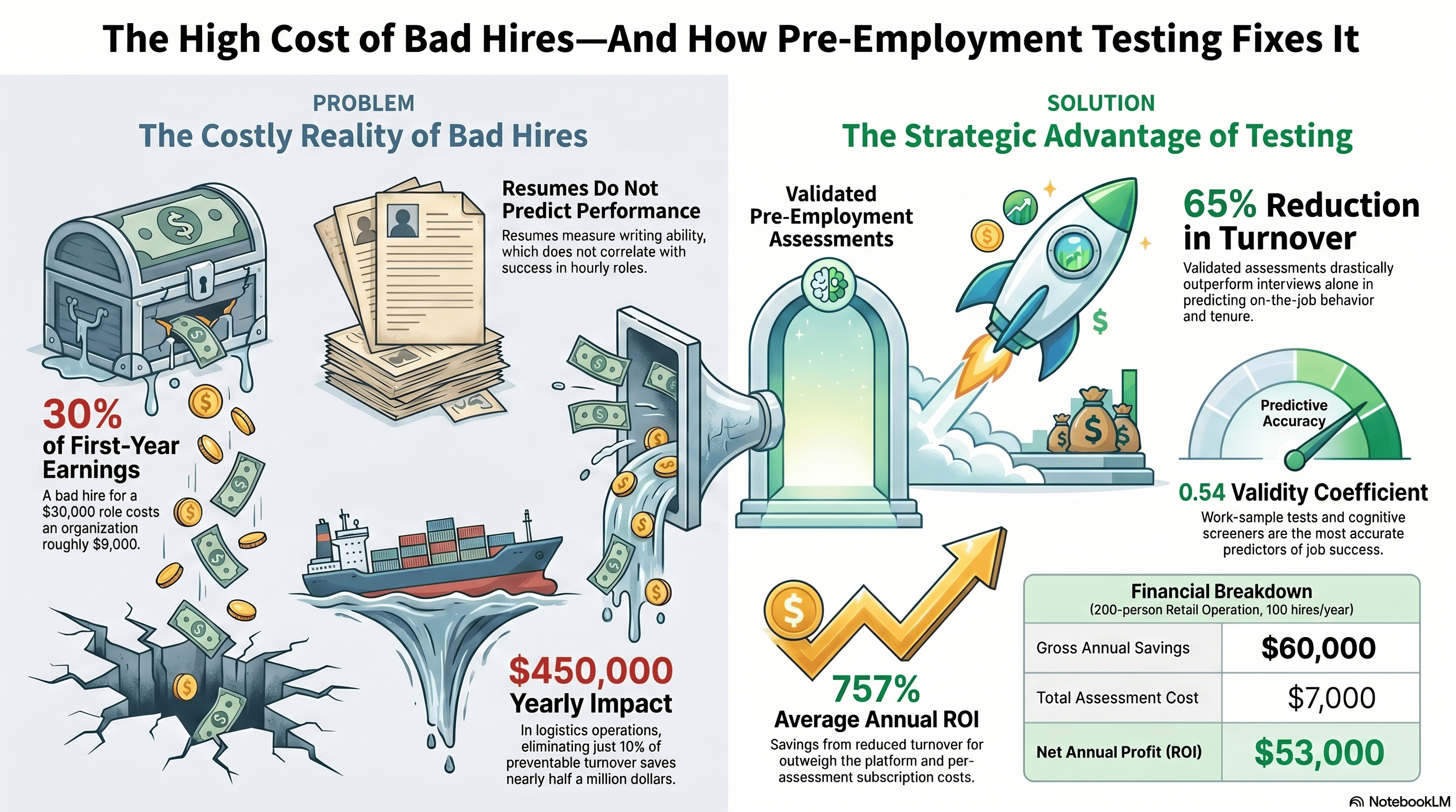 Pre-Employment Tests Cut Turnover by 65 Percent